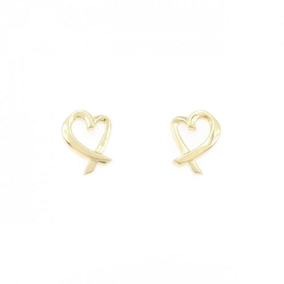 TIFFANY Gold Heart Earrings - Picture 1 of 4